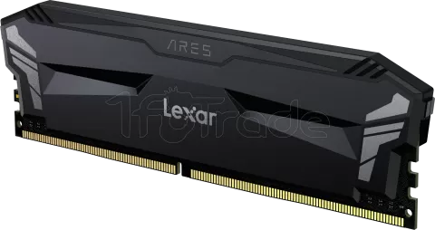 Photo de Kit Barrettes mémoire 16Go (2x8Go) DIMM DDR4 Lexar Ares OC  3600Mhz (Noir)