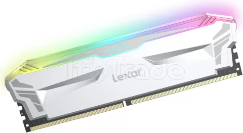 Photo de Kit Barrettes mémoire 16Go (2x8Go) DIMM DDR4 Lexar Ares RGB  4000Mhz (Blanc)
