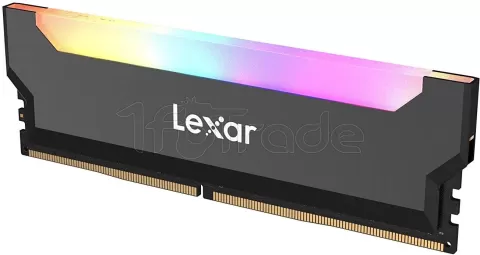 Photo de Kit Barrettes mémoire 16Go (2x8Go) DIMM DDR4 Lexar Hades RGB  3600Mhz (Noir)