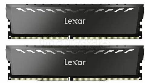 Photo de Kit Barrettes mémoire 16Go (2x8Go) DIMM DDR4 Lexar Thor  3200Mhz (Noir)