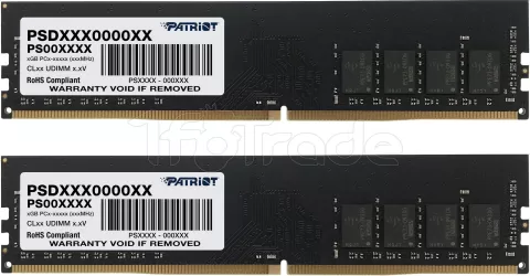 Photo de Kit Barrettes mémoire 16Go (2x8Go) DIMM DDR4 Patriot Signature Line  3200Mhz (Noir)
