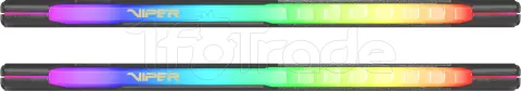 Photo de Kit Barrettes mémoire 16Go (2x8Go) DIMM DDR4 Patriot Viper RGB  3200Mhz (Noir)