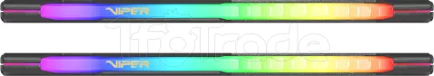 Photo de Kit Barrettes mémoire 16Go (2x8Go) DIMM DDR4 Patriot Viper Steel RGB  3200Mhz (Noir)