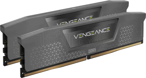 Photo de Kit Barrettes mémoire 16Go (2x8Go) DIMM DDR5 Corsair Vengeance 6000MHz (Noir)