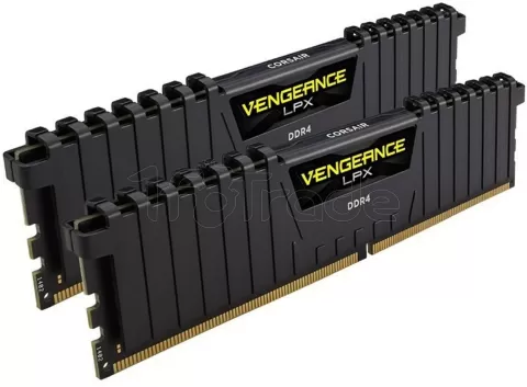 Photo de Kit Barrettes mémoire 32Go (2x16Go) DIMM DDR4 Corsair Vengeance LPX 2400Mhz (Noir)