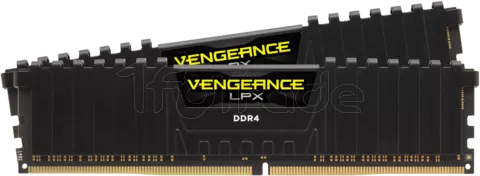 Photo de Kit Barrettes mémoire 32Go (2x16Go) DIMM DDR4 Corsair Vengeance LPX 2400Mhz (Noir)