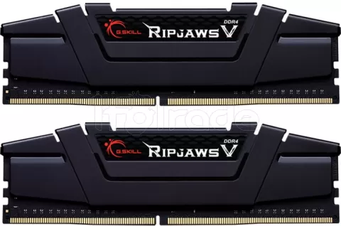 Photo de Kit Barrettes mémoire 32Go (2x16Go) DIMM DDR4 G.Skill Ripjaws V  3600Mhz (Noir)