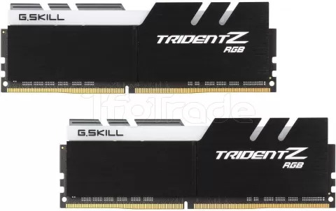 Photo de Kit Barrettes mémoire 32Go (2x16Go) DIMM DDR4 G.Skill Trident Z RGB  3600Mhz (Noir)