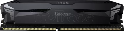 Photo de Kit Barrettes mémoire 32Go (2x16Go) DIMM DDR4 Lexar Ares OC  3600Mhz (Noir)