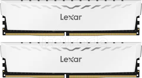 Photo de Kit Barrettes mémoire 32Go (2x16Go) DIMM DDR4 Lexar Thor  3600Mhz (Blanc)
