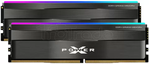 Photo de Kit Barrettes mémoire 32Go (2x16Go) DIMM DDR4 Silicon Power XPower Zenith RGB 3200Mhz (Noir)