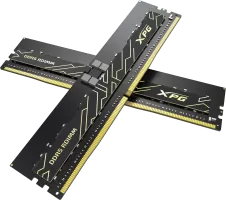 Photo de Kit Barrettes mémoire 32Go (2x16Go) DIMM DDR5 Adata XPG AICore 7200MHz ECC Registered (Noir)