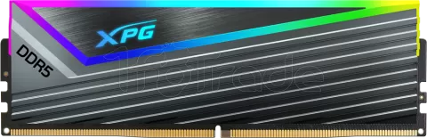 Photo de Kit Barrettes mémoire 32Go (2x16Go) DIMM DDR5 Adata XPG Caster 6400MHz (Gris)