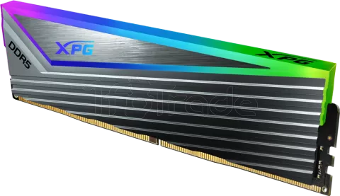 Photo de Kit Barrettes mémoire 32Go (2x16Go) DIMM DDR5 Adata XPG Caster 6400MHz (Gris)