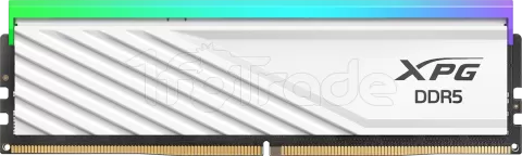 Photo de Kit Barrettes mémoire 32Go (2x16Go) DIMM DDR5 Adata XPG Lancer Blade RGB  6400MHz (Blanc)