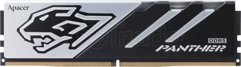 Photo de Kit Barrettes mémoire 32Go (2x16Go) DIMM DDR5 Apacer Panther 5200MHz (Noir/Argent)