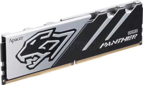 Photo de Kit Barrettes mémoire 32Go (2x16Go) DIMM DDR5 Apacer Panther 5600MHz (Noir/Argent)