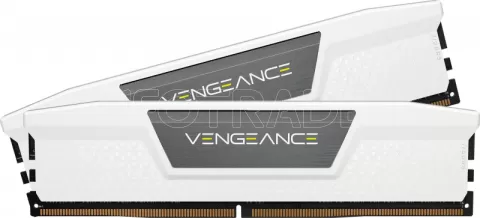 Photo de Kit Barrettes mémoire 32Go (2x16Go) DIMM DDR5 Corsair Vengeance 6000MHz CL36 (Blanc)