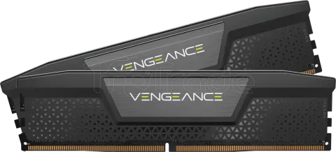 Photo de Kit Barrettes mémoire 32Go (2x16Go) DIMM DDR5 Corsair Vengeance 6400MHz CL36 (Noir)