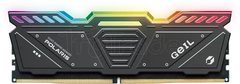 Photo de Kit Barrettes mémoire 32Go (2x16Go) DIMM DDR5 GeIL Polaris RGB 5600Mhz AMD Expo (Noir)