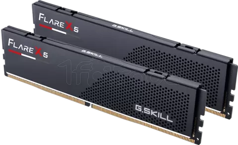 Photo de Kit Barrettes mémoire 32Go (2x16Go) DIMM DDR5 G.Skill Flare X5 6000MHz CL36 (Noir)