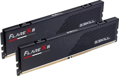 Photo de Kit Barrettes mémoire 32Go (2x16Go) DIMM DDR5 G.Skill Flare X5 6000MHz CL36 (Noir)