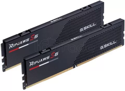 Photo de Kit Barrettes mémoire 32Go (2x16Go) DIMM DDR5 G.Skill Ripjaws S5 6000MHz (Noir)