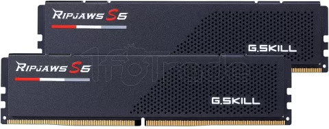 Photo de Kit Barrettes mémoire 32Go (2x16Go) DIMM DDR5 G.Skill Ripjaws S5 6000MHz (Noir)