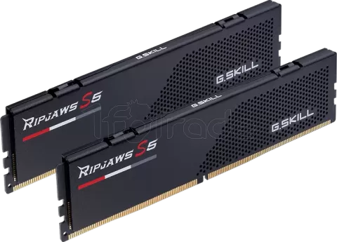 Photo de Kit Barrettes mémoire 32Go (2x16Go) DIMM DDR5 G.Skill Ripjaws S5 6400MHz CL36 (Noir)