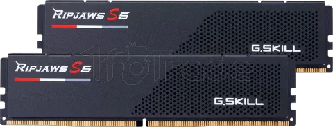 Photo de Kit Barrettes mémoire 32Go (2x16Go) DIMM DDR5 G.Skill Ripjaws S5 6400MHz CL36 (Noir)