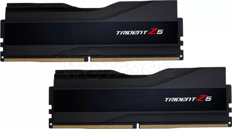 Photo de Kit Barrettes mémoire 32Go (2x16Go) DIMM DDR5 G.Skill Trident Z5  6000MHz (Noir) CL30