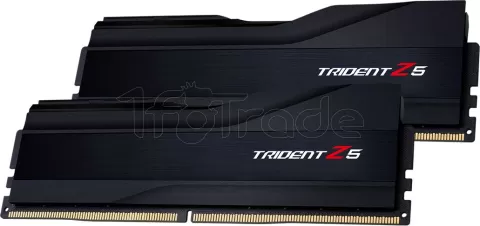 Photo de Kit Barrettes mémoire 32Go (2x16Go) DIMM DDR5 G.Skill Trident Z5  6000MHz (Noir) CL30