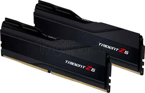 Photo de Kit Barrettes mémoire 32Go (2x16Go) DIMM DDR5 G.Skill Trident Z5  6000MHz (Noir) CL36