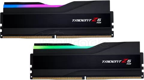 Photo de Kit Barrettes mémoire 32Go (2x16Go) DIMM DDR5 G.Skill Trident Z5 6800MHz (Noir) CL34