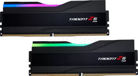 Photo de Kit Barrettes mémoire 32Go (2x16Go) DIMM DDR5 G.Skill Trident Z5 RGB  5200MHz (Noir)