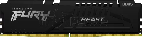Photo de Kit Barrettes mémoire 32Go (2x16Go) DIMM DDR5 Kingston Fury Beast 6000MHz (Noir)