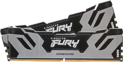 Photo de Kit Barrettes mémoire 32Go (2x16Go) DIMM DDR5 Kingston Fury Renegade  6400MHz (Noir)