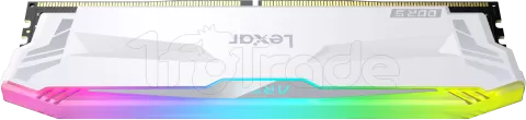 Photo de Kit Barrettes mémoire 32Go (2x16Go) DIMM DDR5 Lexar Ares RGB  6400MHz (Blanc)