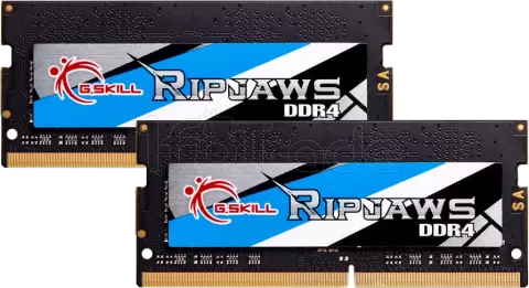 Photo de Kit Barrettes mémoire 32Go (2x16Go) SODIMM DDR4 G.Skill RipJaws 3200Mhz (Noir)
