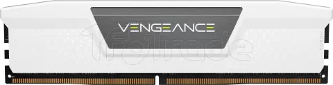 Photo de Kit Barrettes mémoire 64Go (2x32Go) DIMM DDR5 Corsair Vengeance  5200MHz (Blanc)