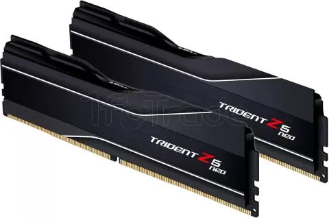 Photo de Kit Barrettes mémoire 64Go (2x32Go) DIMM DDR5 G.Skill Trident Z5 Neo 6000MHz CL30 AMD Expo (Noir)