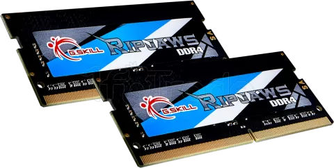 Photo de Kit Barrettes mémoire SODIMM DDR4 G.Skill RipJaws  2400Mhz 16Go (2x8Go) (Noir)