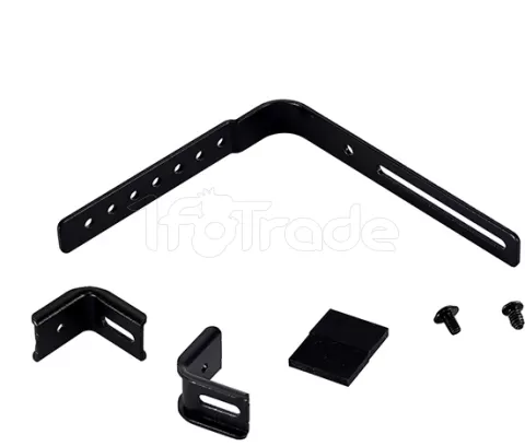 Photo de Kit Riser PCIe 4.0 16X Lian-Li pour O11 Dynamic Evo avec support frontal et nappe 20cm (Noir)