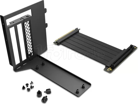 Photo de Kit Riser PCIe 4.0 16X Sharkoon Rebel C50 avec support vertical et nappe 15cm (Noir)