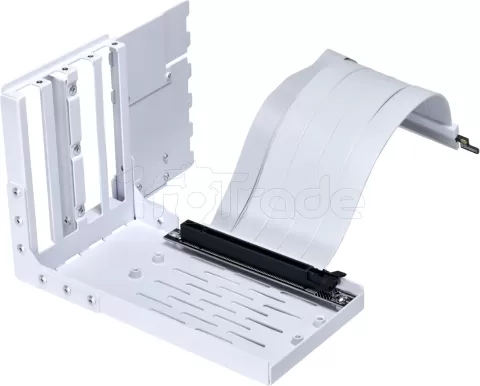 Photo de Kit Riser PCIe 5.0 16X Lian-Li V3 avec support vertical et nappe 20cm (Blanc)