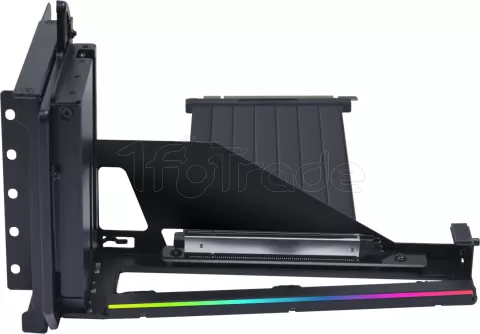 Photo de Kit Riser PCIe 5.0 16X Lian-Li V4 avec support vertical et nappe 20cm (Noir)