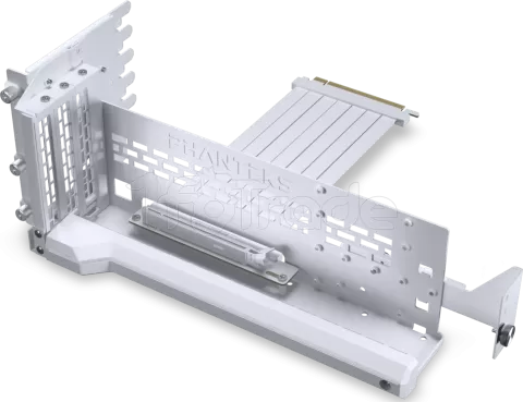 Photo de Kit Riser PCIe 5.0 16X Phanteks Premium Gen5 avec support vertical et nappe 22cm (Blanc)