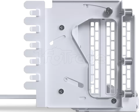 Photo de Kit Riser PCIe 5.0 16X Phanteks Premium Gen5 avec support vertical et nappe 22cm (Blanc)