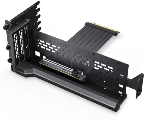 Photo de Kit Riser PCIe 5.0 16X Phanteks Premium Gen5 avec support vertical et nappe 22cm (Noir)