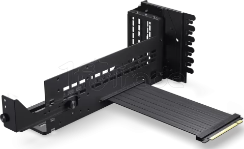 Photo de Kit Riser PCIe 5.0 16X Phanteks Premium Gen5 avec support vertical et nappe 22cm (Noir)